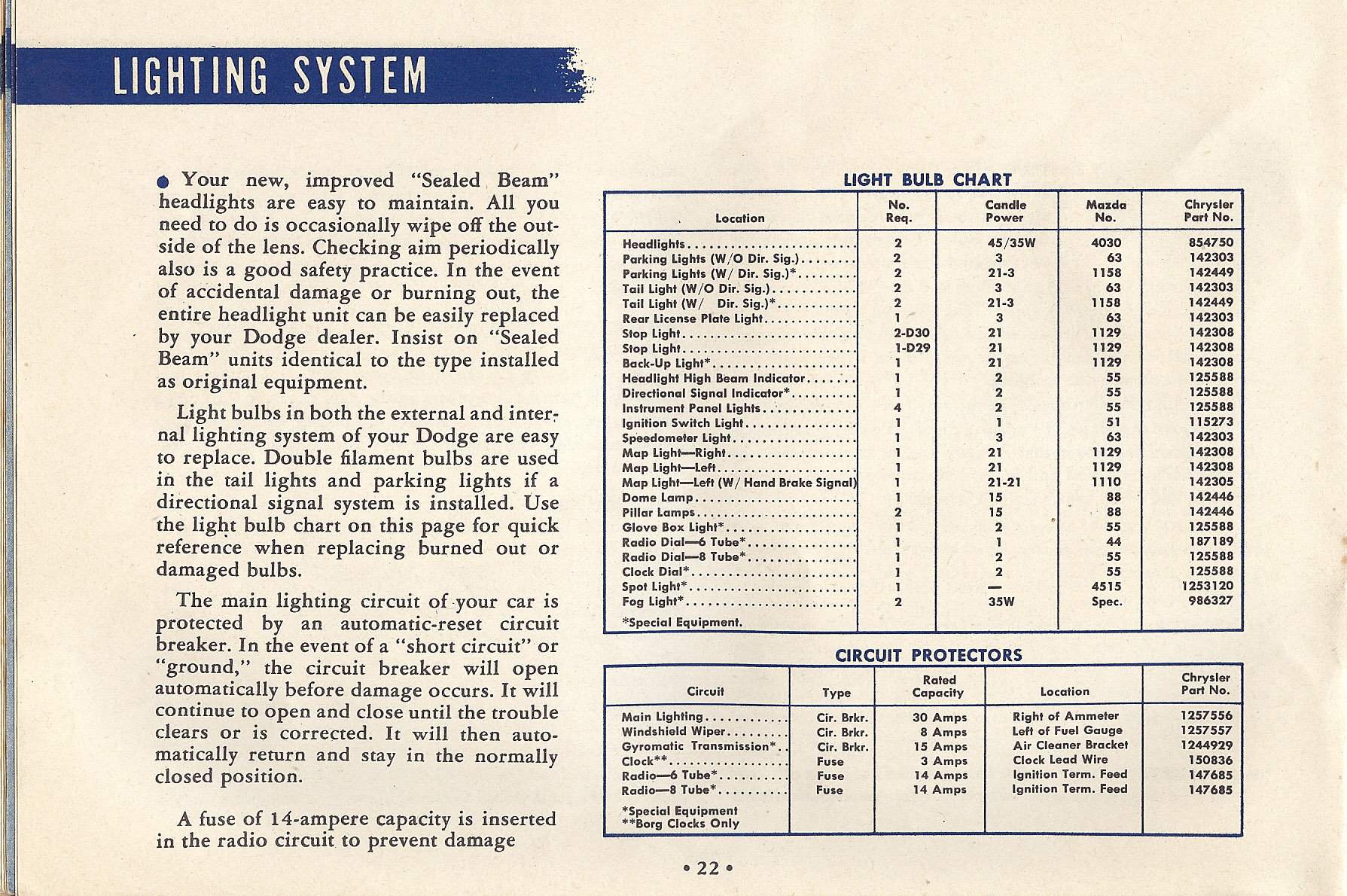 1949 Dodge D29 and D30 Manual Page 26